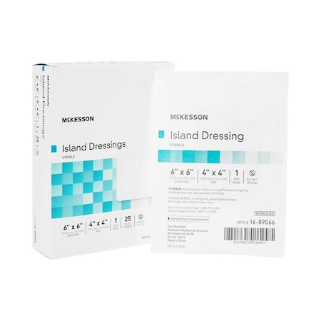 Mckesson Adhesive Dressing, 6 x 6 Inch, 100PK 16-89066